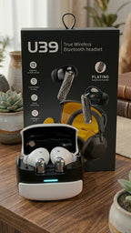 U39 Wireless Bluetooth Earbuds with Charging Case – Hi-Fi Stereo Sound & HD Calling Earphones