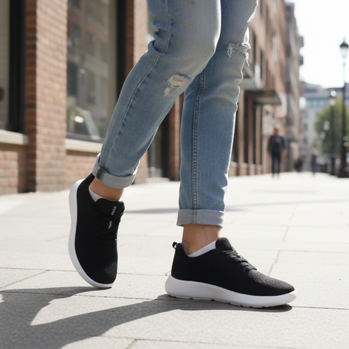 Men’s Lightweight Breathable Mesh Sneakers – Casual Walking & Everyday Comfort Shoes