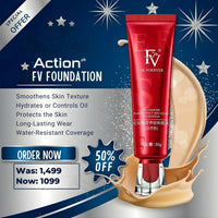 FV Liquid Foundation Makeup, 12-Hour Long Lasting, Concealer & Matte Coverage