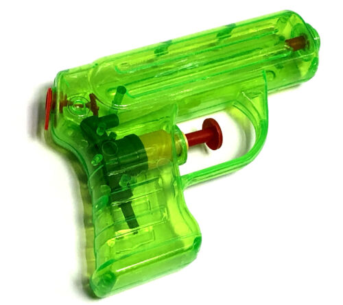 Mini Water Pistol Toy Pack of 6 Neon Color Kids Water Gun