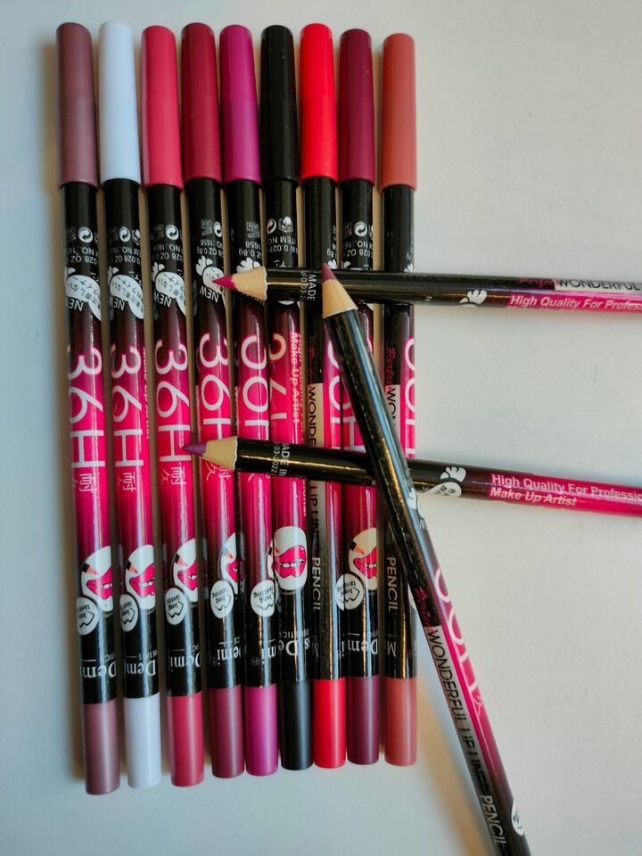 12 Pcs 36H Matte Lip Pencil Set – High Pigment