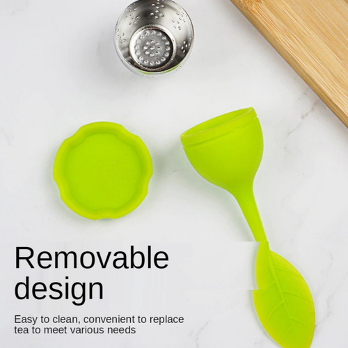 Tea Infuser, Reusable with Silicone Lid for Loose Leaf Tea
