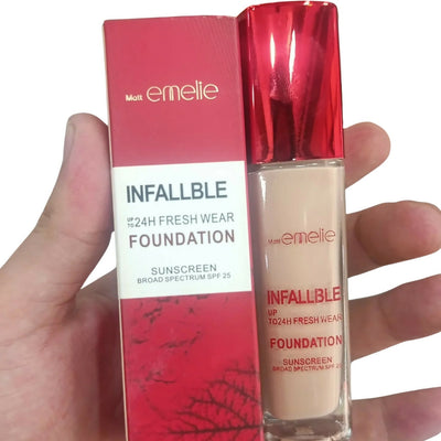 24H Long-Lasting Matte Foundation, Lightweight SPF 25, for Women