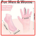 Silicone Moisturizing Gloves Set for Dry Cracked Hands