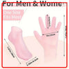 Silicone Moisturizing Gloves Set for Dry Cracked Hands