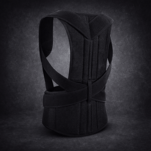 Adjustable Back Support Belt | Posture Corrector | Spine & Shoulder Support Brace | Breathable Upper Back Support for Men & Women - Large