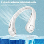 Portable Bladeless Neck Cooler – USB Rechargeable 360° Neck Fan | Hands-Free Personal Cooling
