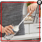 Silicone Bottle Cleaning Brush with Long Handle, for kitchen & household use