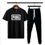 Men PUBG Printed Track Suit Black Polyester Medium to XL