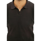 Classic Black V-Neck Polo