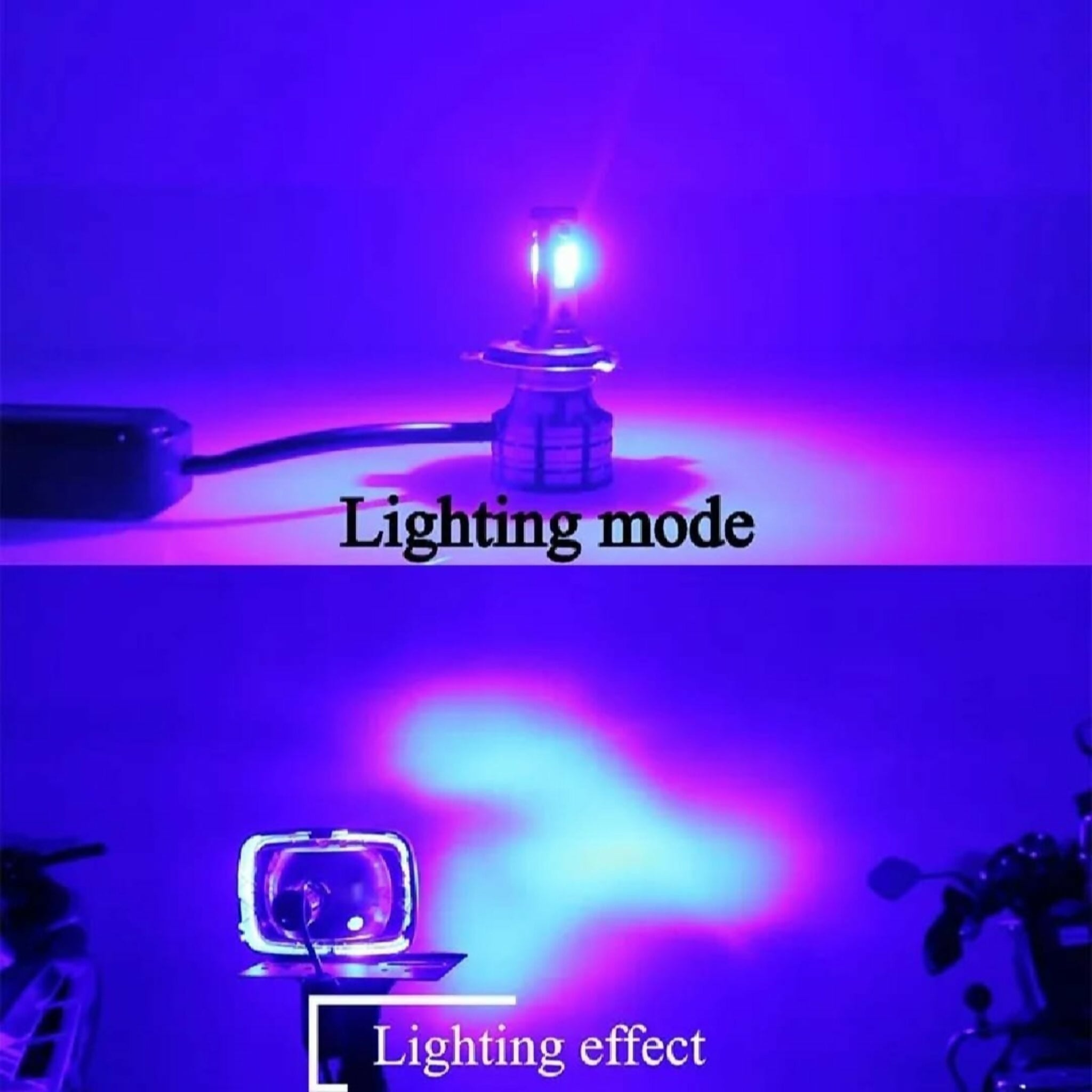 LED Motorbike Headlight Bulb with Cooling Fan