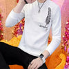 Men’s Leaf Print Full Sleeve T-Shirt