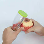 Transparent Apple Peeler with Green Lid for Kitchen