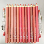 Set of 12/6 Pcs Matte Nude Lip Liners | Pigmented Lip Pencil Set