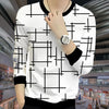 Long life Genuine full sleeves T shirt For Boys | Stay Stylish with a Black Lining Printed Zipper Jacket