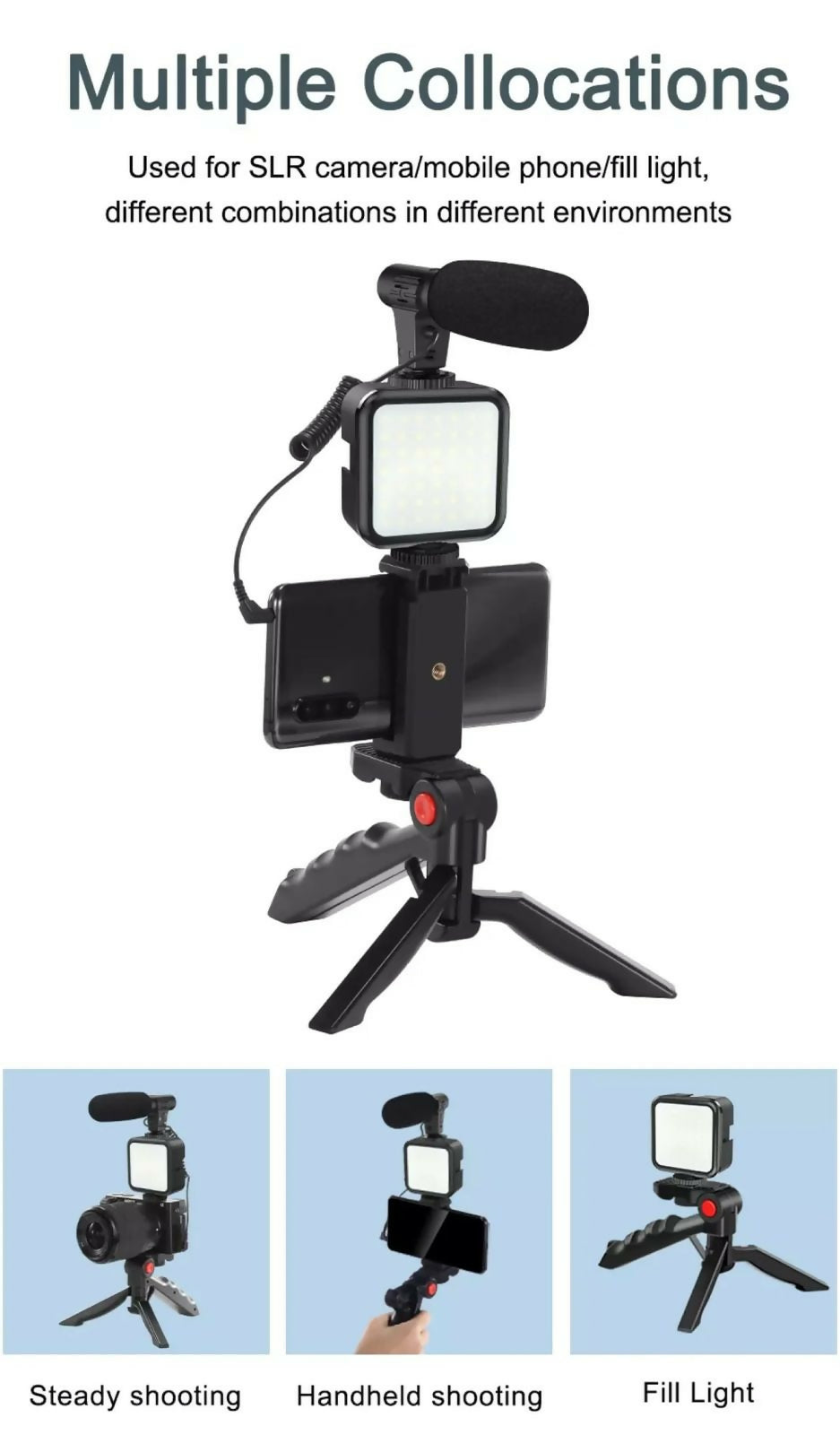 AY-49 Vlogging Kit for Smartphone & Camera