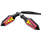 Universal 12V LED DRL Flowing Turn Signal Indicators – 2 Pcs Sequential Arrow Bike Indicators
