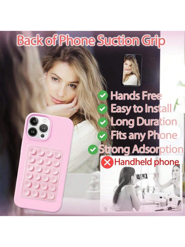 Universal Suction Phone Holder Silicone Grip Pad Mobile Mount Fixture
