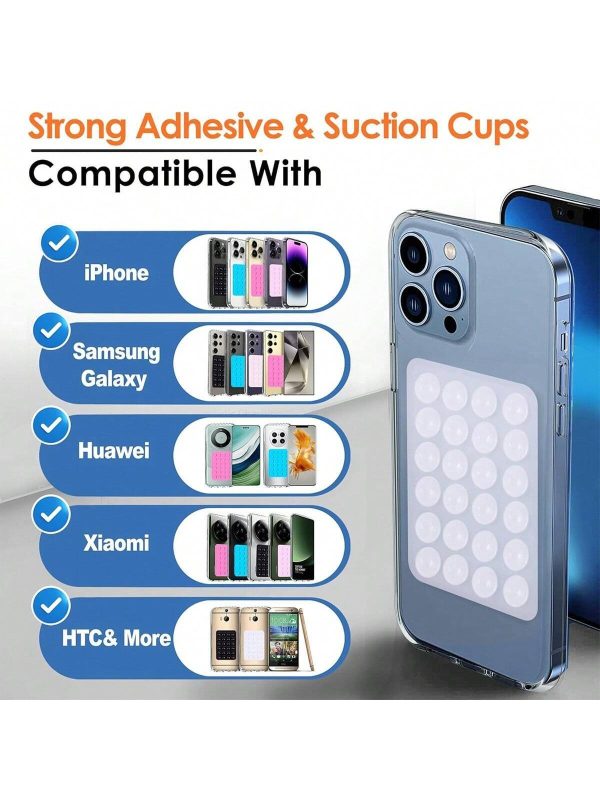 Universal Suction Phone Holder Silicone Grip Pad Mobile Mount Fixture