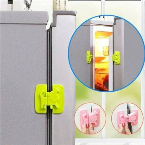 Cute Dog Shape Cartoon Baby Safety Lock – Child Safe Cabinet, Refrigerator & Toilet Lock | Random Color