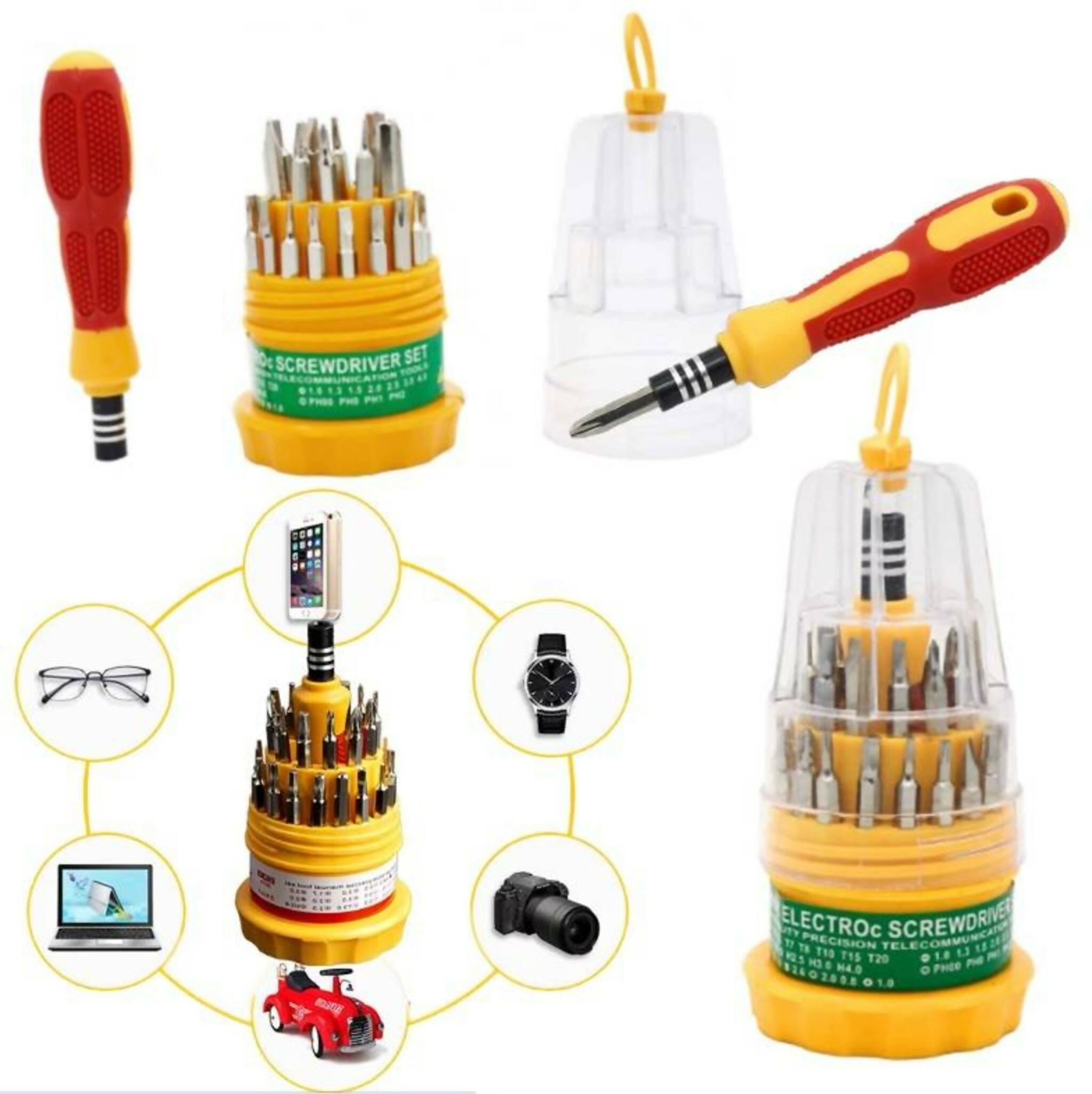 31-Piece Stainless Steel Screwdriver Set