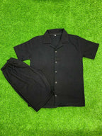 New Trendy Black Tracksuit for Men – Premium Comfortable Sports & Casual Wear Set Large