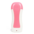 Depilatory Wax Heater Kit 3in1 | Roll-on Hair Removal Kit With Heater, Wax Refill & Strips | Roll On Wax Heater Kit 3-in-1