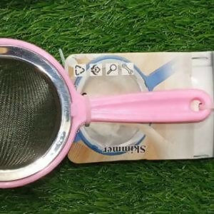 Colorful Stainless Steel Mesh Tea Strainer with Plastic Handle-medium