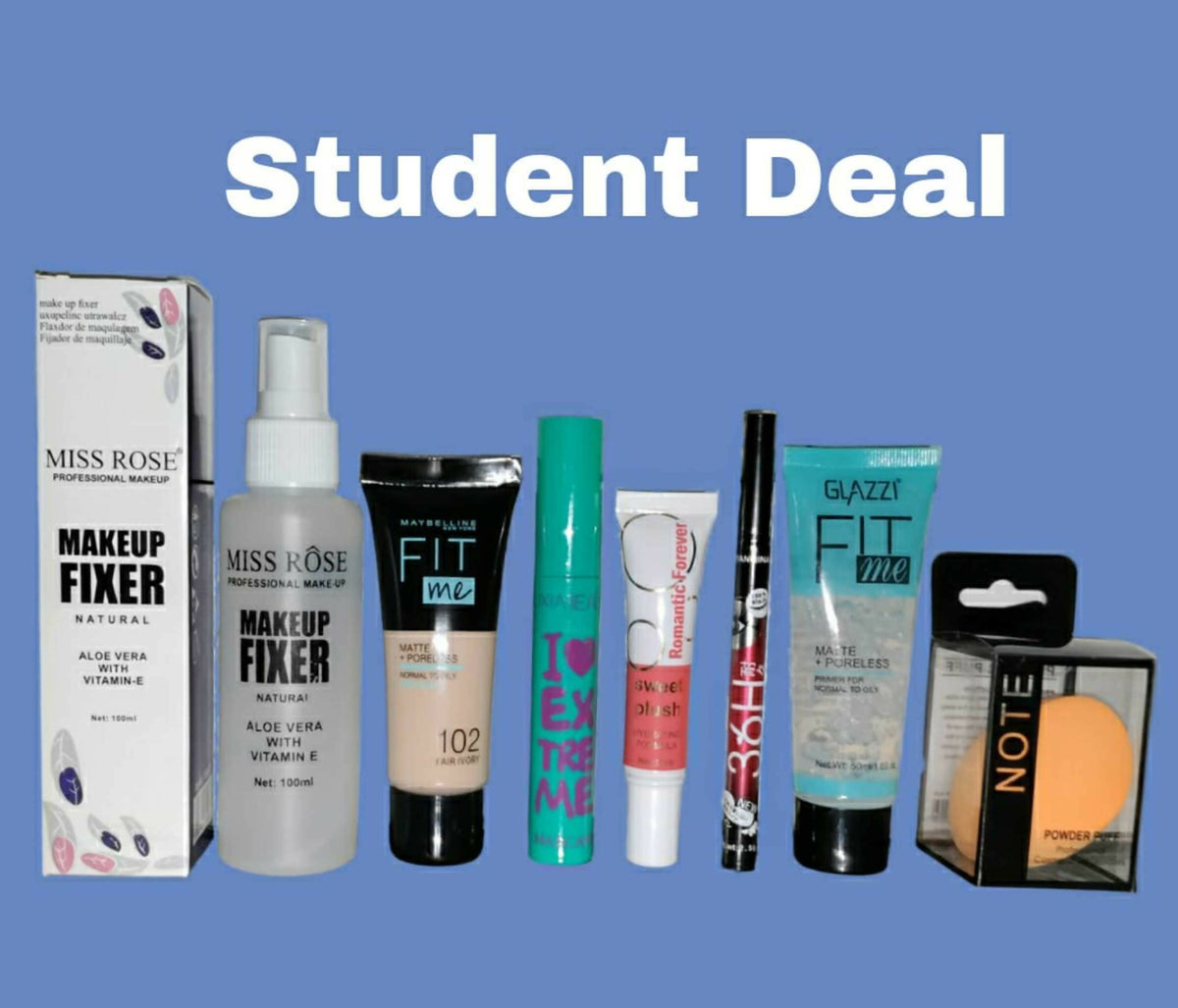 7-in-1 Student Makeup Deal – All-in-One Beginner Cosmetic & Beauty Gift Set