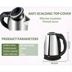 Automatic Electric Kettle, 2.0L Fast Heating Stainless Steel Body, for Home & Office