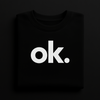 New Summer Collection Full Black Hoodie with OK Print for Men and Boys – Comfortable, Stylish & Casual Wear