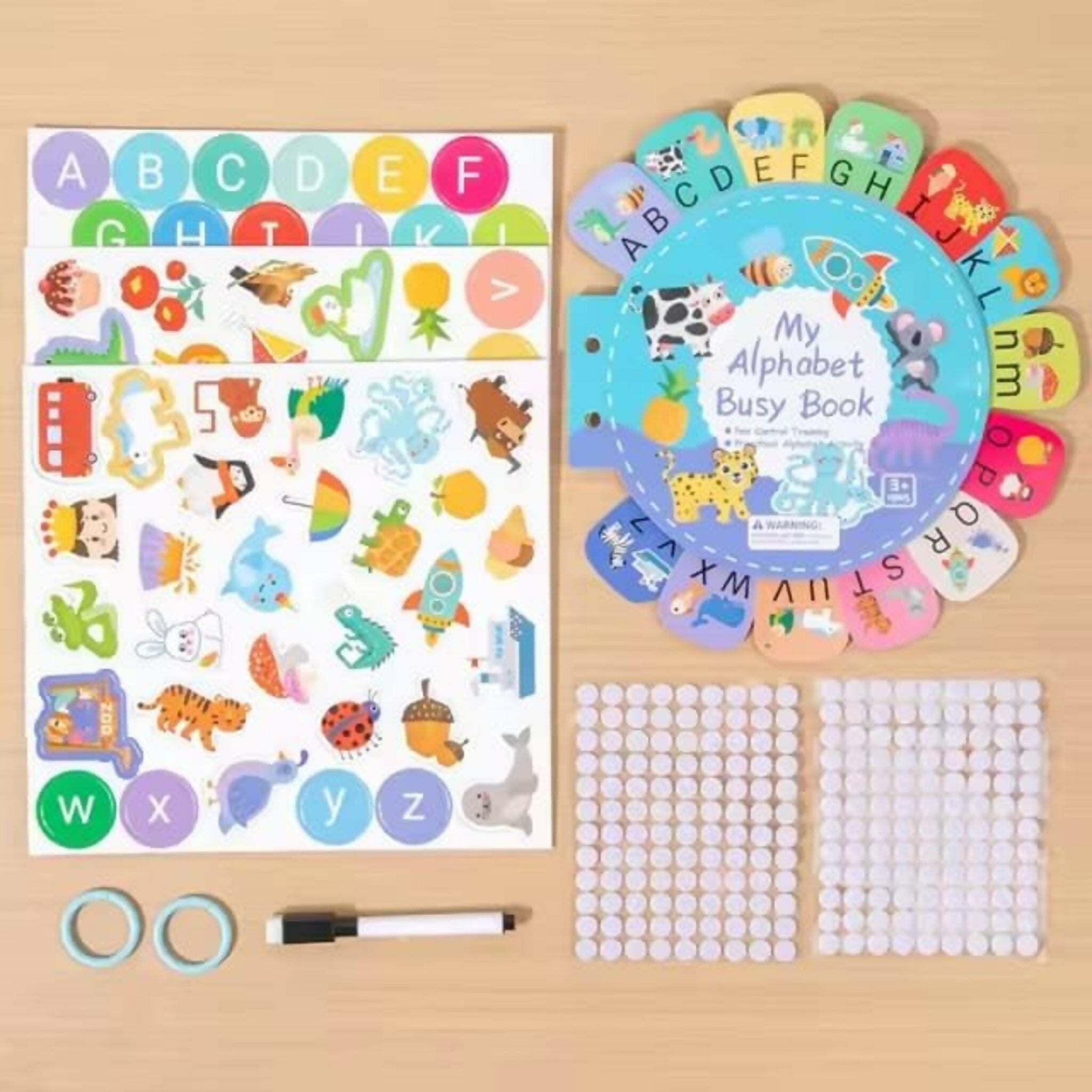My Alphabet Busy Book – Interactive Learning Kit