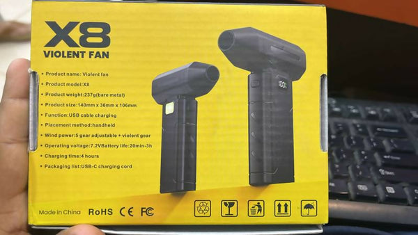 X8 Violent Fan Mini Jet Fan Handheld USB