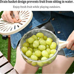 Multi-Functional Vegetable & Fruit Cleaning, Foldable Drainable Organizer, for Kitchen Use
