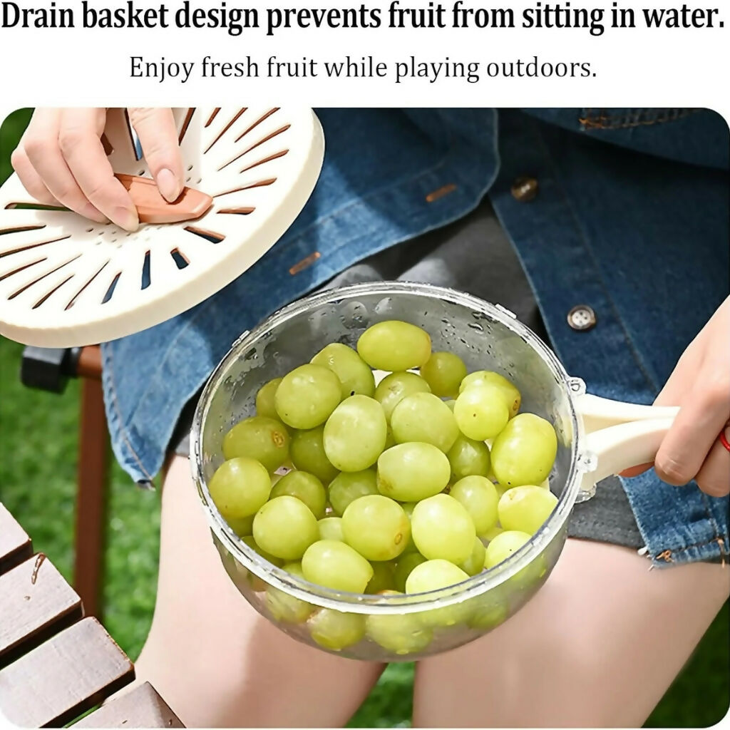 Multi-Functional Vegetable & Fruit Cleaning, Foldable Drainable Organizer, for Kitchen Use