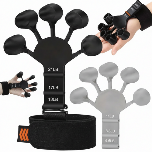 1Pcs Silicone Gripster Grip Strengthener Finger Stretcher Hand Grip Trainer Gym Fitness Training And Exercise Hand Strengthened