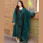 Unstitched Suit, Bin Ilyas Three Piece Luxury, Premium Pure Lawn Fabric