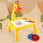 Mini Art Drawing Board LED Projector Painting Table for Kids
