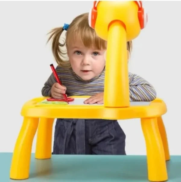 Mini Art Drawing Board LED Projector Painting Table for Kids