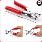 Hollow Metal Snap Button Set,Snap Fasteners,with Pliers,Leather Snap Buttons for Jeans Pockets