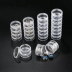 Storage Box, 5 Layer Stackable Plastic Container Round Clear