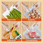 USB Rechargeable Food Bag Sealer for Snacks & Storage (Random Color