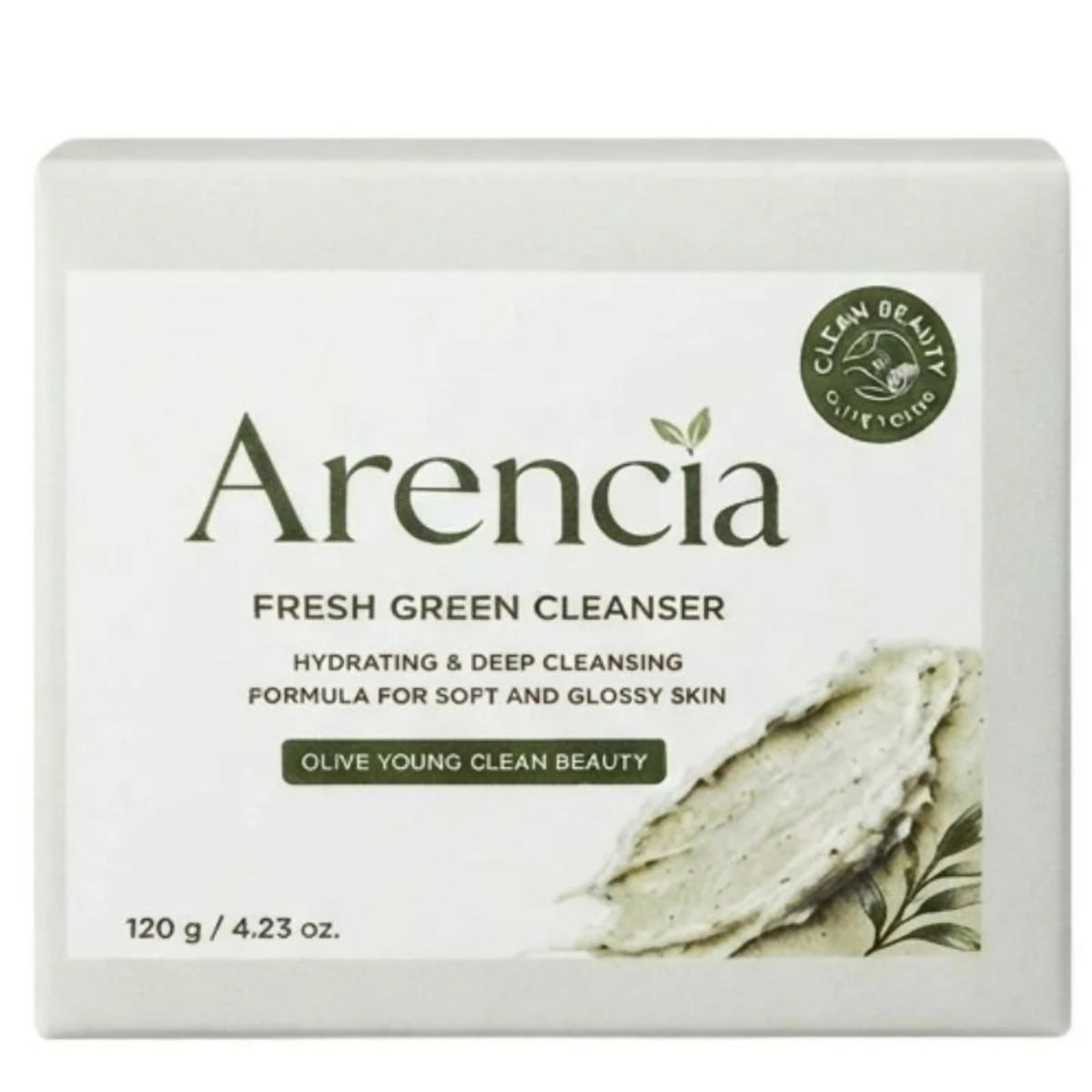 Arencia Fresh Green Rice Mochi Cleanser | Low pH Facial Cleanser with Rice Powder & Green Tea | Hydrating Deep Cleansing | 120g