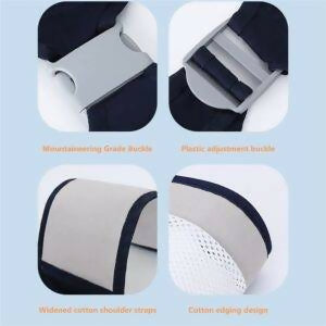 Baby Carrier, Ergonomic Baby Strap one Shoulder Labor-Saving Polyester Baby Half Wrapped Sling (Random Color)