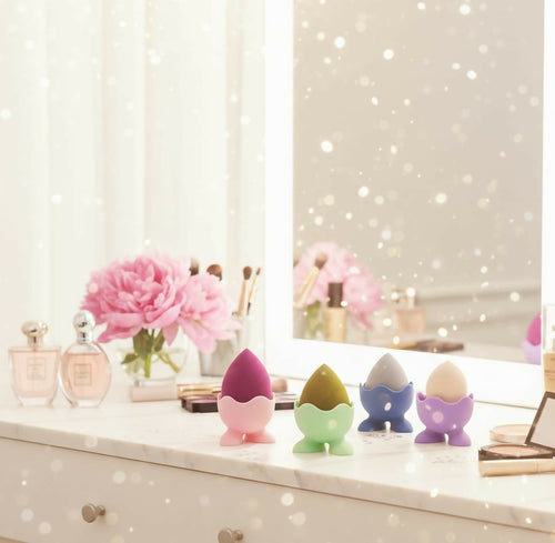 1 PCs Plastic Blender Puff Holder Multipurpose Sauce Bowl Makeup Sponge Storage Container Mini Bowl Organizer (Random Color)