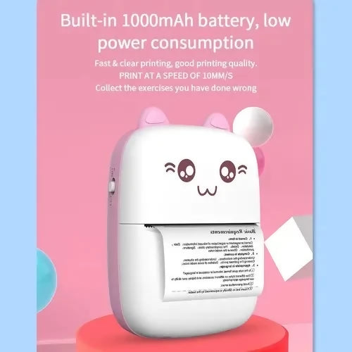 Mini Portable Pocket Thermal Printer – Wireless Receipt & Photo Printer (Random Color)