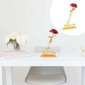 Gift Ramazan Greeting Mother’s Day Gift Flower Gold Dipped Rose