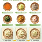 4 in 1 Handheld Electric Vegetable Cutter Wireless Food Processor for Garlic Pepper Chili Onion Celery Ginger Meat with Brush