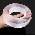 Double Sided Tape for Walls Heavy Duty Removable Mounting Tape Strong Adhesive Washable and Reusable Tape Wall Tape for Picture Photo Carpet Decoration Poster Tape Roll