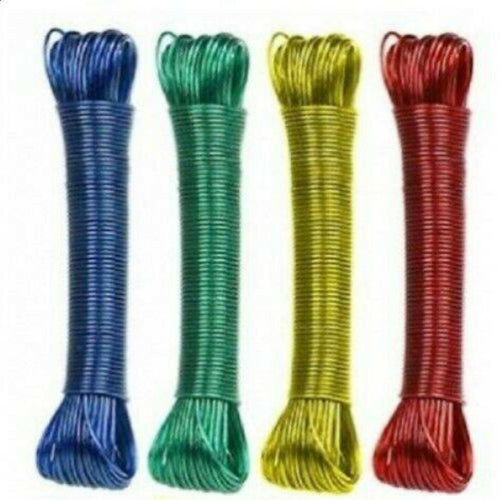 20M PVC Coated Metal Laundry Rope with Tensioner | Strong Outdoor Clothesline Wire